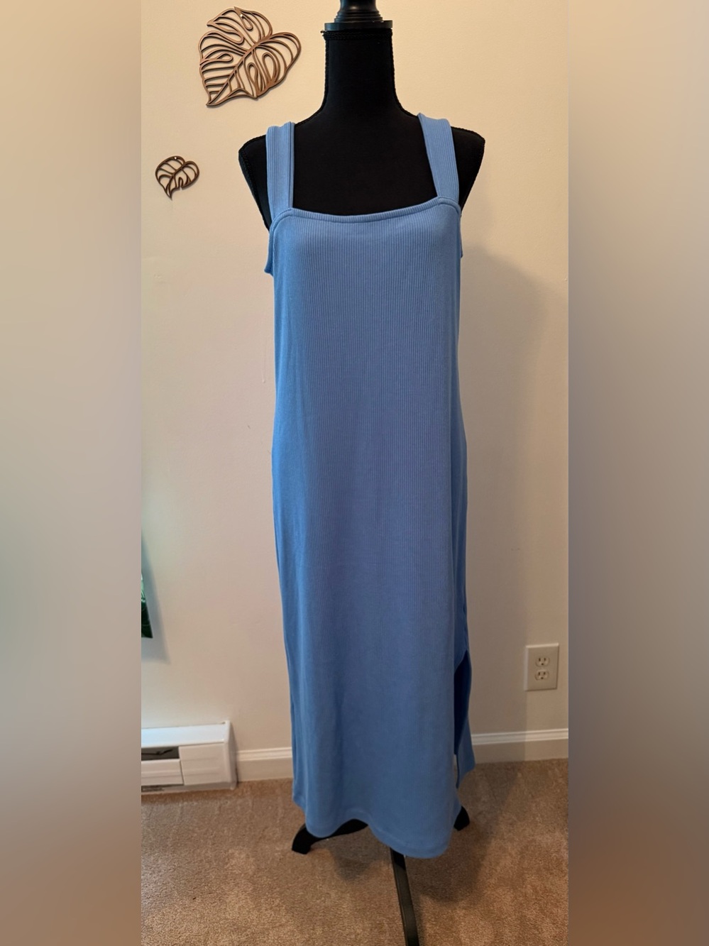 Old Navy Ribbed Tank Dress in Light Blue